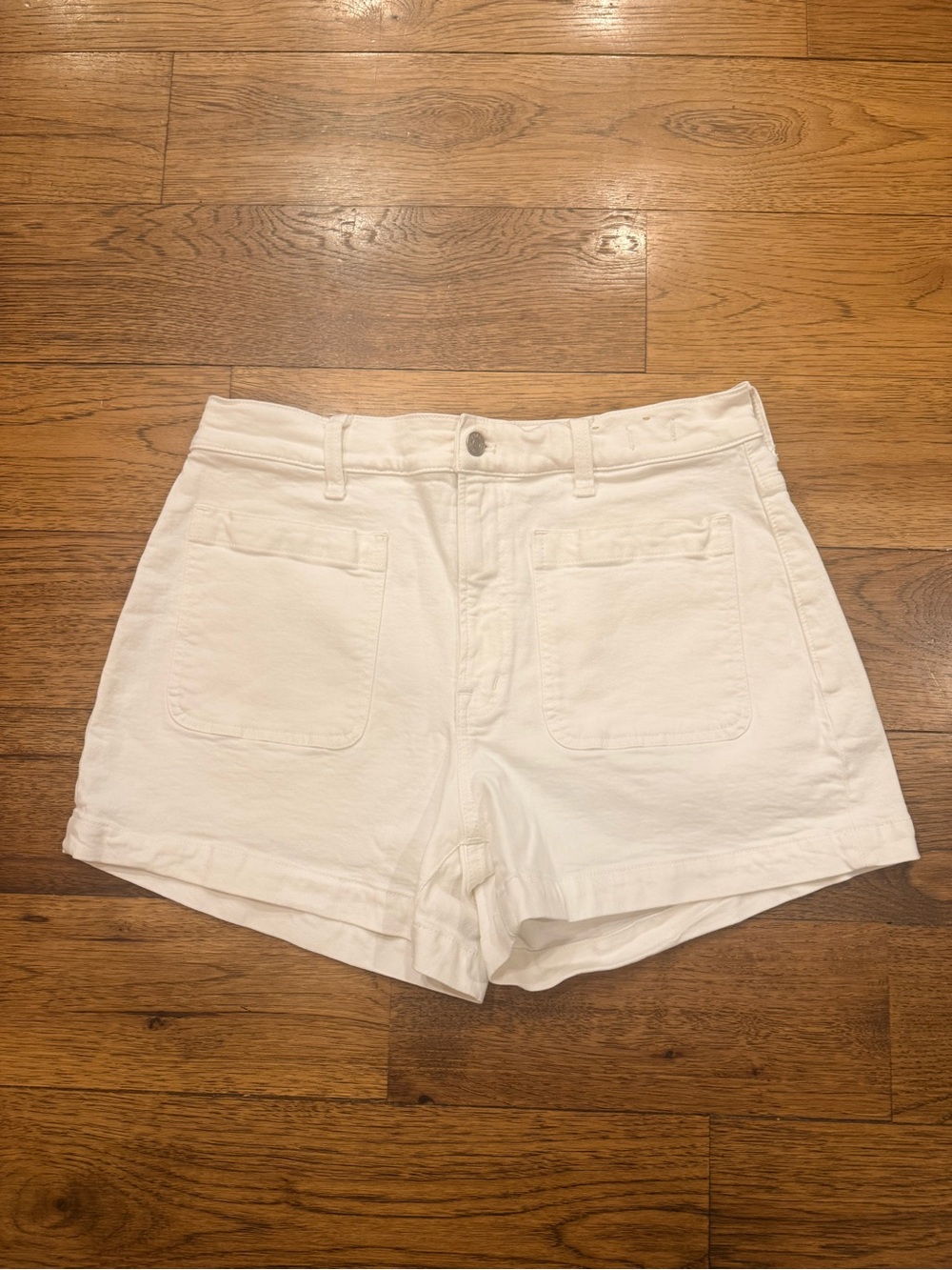 Madewell Women's White High-Rise Casual Shorts